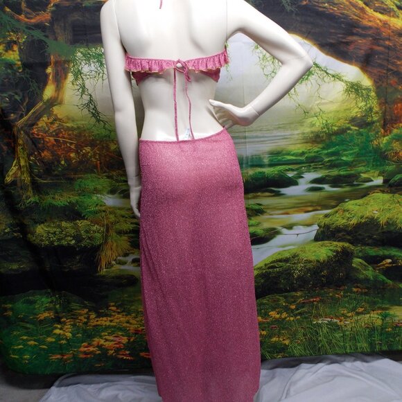 Chio De Stefania D Metallic Ruffle Dress - Picture 5 of 6